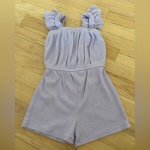 Old Navy Lilac Ribbed Toddler Romper